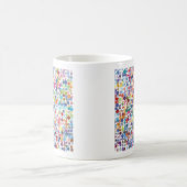 Künstlerischer Paint Spritzer farbenfroh Kaffeetasse (Mittel)