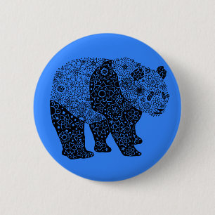 Künstlerischer Panda-Bärn-runder Knopf Button