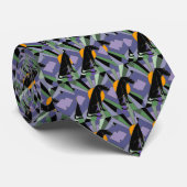 Künstlerischer Panther-Katzen-Kunst-Deko-Entwurf Krawatte (Gerollt)