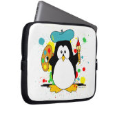 Künstlerischer Pinguin Laptopschutzhülle (Vorne Rechts)