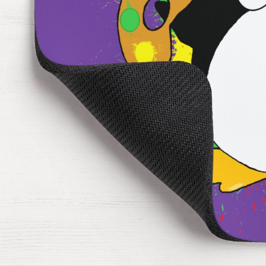 Künstlerischer Pinguin Mousepad (Ecke)