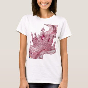Künstlerischer Pinker QUEEN CROWN Druck T-Shirt