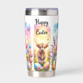 Künstlerischer Pinselstrich Osterhochland Kuh 20oz Thermobecher (Vorderseite)