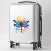 Künstlerischer Pop Malerische Drachenfliege Aufkleber (Koffer)