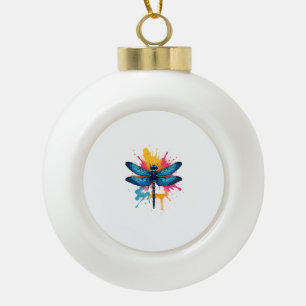 Künstlerischer Pop Malerische Drachenfliege Keramik Kugel-Ornament