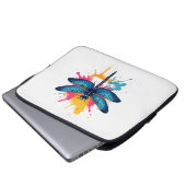 Künstlerischer Pop Malerische Drachenfliege Laptopschutzhülle (Vorne Knopf)