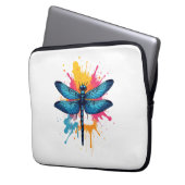 Künstlerischer Pop Malerische Drachenfliege Laptopschutzhülle (Vorderseite Links)