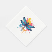 Künstlerischer Pop Malerische Drachenfliege Serviette (Ecke)