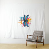 Künstlerischer Pop Malerische Drachenfliege Wandteppich (Beispiel (Horizontal))