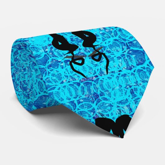 Künstlerischer Psychiater Rorschach Blot Krawatte (Gerollt)