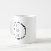 Künstlerischer Rahmen kreieren Sie Ihre eigene Tas Kaffeetasse (Vorderseite Links)