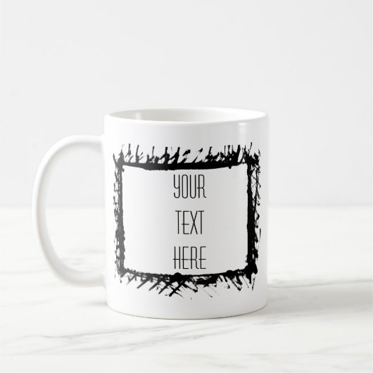 Künstlerischer Rahmen kreieren Sie Ihre eigene Tas Kaffeetasse (Links)