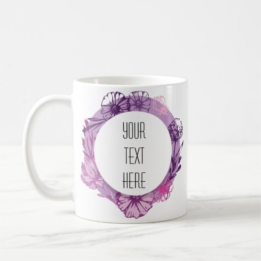 Künstlerischer Rahmen kreieren Sie Ihre eigene Tas Kaffeetasse (Links)