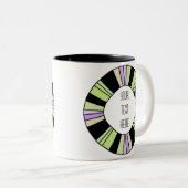 Künstlerischer Rahmen kreieren Sie Ihre eigene Zwe Zweifarbige Tasse (VorderseiteRechts)