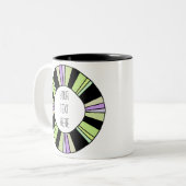 Künstlerischer Rahmen kreieren Sie Ihre eigene Zwe Zweifarbige Tasse (Vorderseite Links)