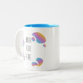 Künstlerischer Rahmen kreieren Sie Ihre eigene Zwe Zweifarbige Tasse (Vorderseite Links)