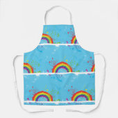 Künstlerischer Regenbogen Farbenfrohe Kunst Schürze (Vorderseite)