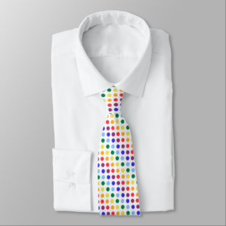 Künstlerischer Regenbogen-Polka-Punkt Krawatte