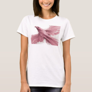 Künstlerischer rosa abstrakter Adler Kreativdruck T-Shirt