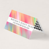 Künstlerischer rosa gelber abstrakter moderner visitenkarten (Vorderseite)