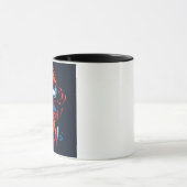 🔥 Künstlerischer roter Totenkopf Tasse (Zentrum)