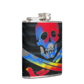 Künstlerischer Schädel Flachmann (Rechts)