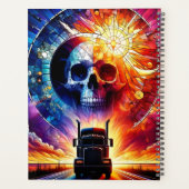 Künstlerischer Schädel Planer (Rückseite)