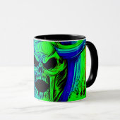 Künstlerischer Schädel Tasse (VorderseiteRechts)