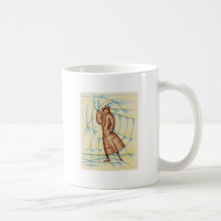 Künstlerischer Schlittschuhläufer Kaffeetasse