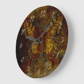 Künstlerischer Schmetterling Große Wanduhr (Winkel)