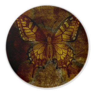 Künstlerischer Schmetterling Keramikknauf