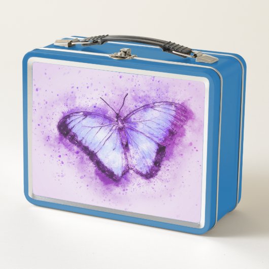 Künstlerischer Schmetterling Metall Brotdose (Vorderseite)