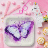 Künstlerischer Schmetterling Pappteller (Party)