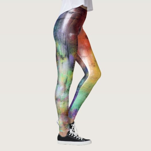 Künstlerischer Schmutz Leggings (Rechts)