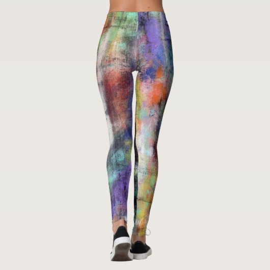 Künstlerischer Schmutz Leggings (Rückseite)