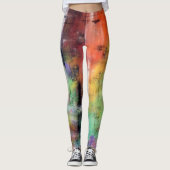 Künstlerischer Schmutz Leggings (Vorderseite)