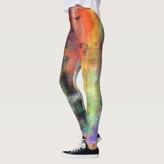 Künstlerischer Schmutz Leggings (Links)