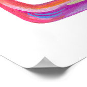 Künstlerischer Shabbat Shalom Poster (Ecke)