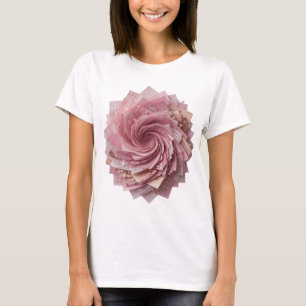Künstlerischer Silber ABSTRACT ART Kunstdruck T-Shirt