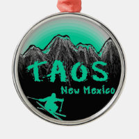 Künstlerischer Skifahrer Taos New Mexiko