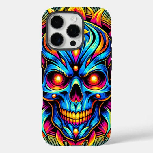 Künstlerischer Skull-Handy-Fall Case-Mate iPhone Hülle (Rückseite)