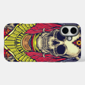 Künstlerischer Skull-Handy-Fall Case-Mate iPhone Hülle (Rückseite (Horizontal))