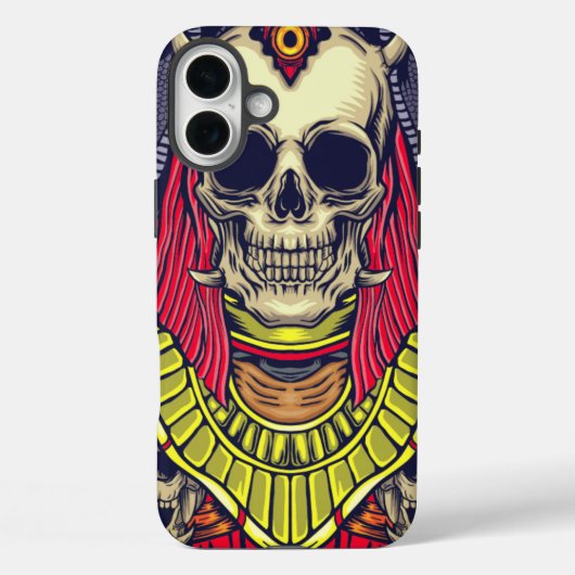 Künstlerischer Skull-Handy-Fall Case-Mate iPhone Hülle (Rückseite)
