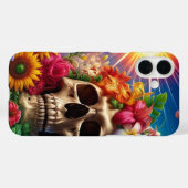 Künstlerischer Skull-Handy-Fall Case-Mate iPhone Hülle (Rückseite (Horizontal))