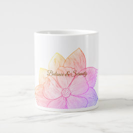 Künstlerischer Sonnenblumenstrauß "Balance und Gel Jumbo-Tasse