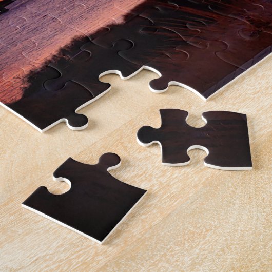 Künstlerischer Sonnenuntergang am Strand und Rober Puzzle (Seite)