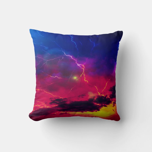 Künstlerischer Sonnenuntergang Kissen (Vorderseite)