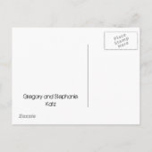 Künstlerischer Star von David Bar Bat Mitzvah Save Ankündigungspostkarte (Rückseite)