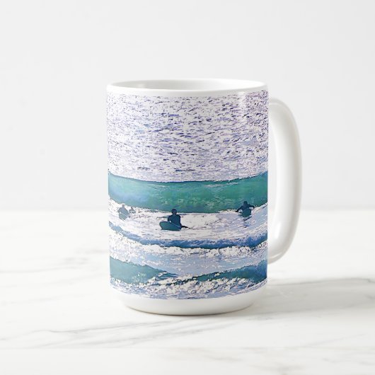 Künstlerischer Surfer Tasse Cup (VorderseiteRechts)