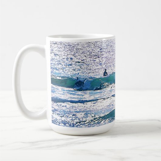 Künstlerischer Surfer Tasse Cup (Links)